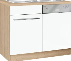 KOCHSTATION Spülenschrank »KS-Eton« Breite 110 cm, inkl. Tür/Sockel für Geschirrspüler