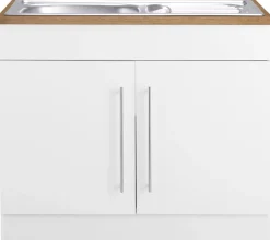 KOCHSTATION Spülenschrank »KS-Samos« 100 cm breit, inkl. Einbauspüle