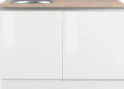 KOCHSTATION Spülenschrank »KS-Ohio« Breite 120 cm, mit Tür/Sockel für Geschirrspüler