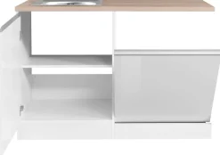 KOCHSTATION Spülenschrank »KS-Ohio« Breite 120 cm, mit Tür/Sockel für Geschirrspüler