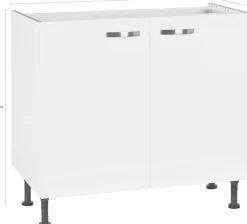 KOCHSTATION Spülenschrank »KS-Cara« Breite 90 cm