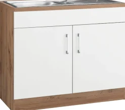 KOCHSTATION Spülenschrank »KS-Colmar« 100 cm, mit Metallgriff