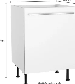 KOCHSTATION Spülenschrank »KS-Bern2« Breite 60 cm, 1 Tür