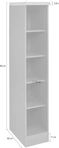 KOCHSTATION Standregal »KS-Bruneck« Breite 30 cm