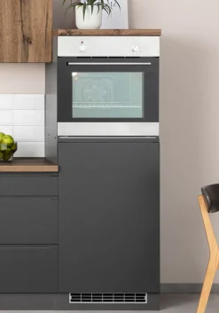 KOCHSTATION Umbauschrank »KS-Bruneck« Backofen-/Kühlschrankumbau >>Bruneck<< 60 cm breit, MDF-Fronten