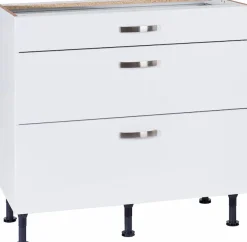 KOCHSTATION Unterschrank »KS-Cara« Breite 90 cm, mit Vollauszügen und Soft-Close-Funktion