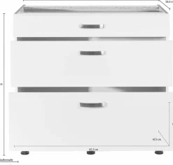 KOCHSTATION Unterschrank »KS-Cara« Breite 90 cm, mit Vollauszügen und Soft-Close-Funktion