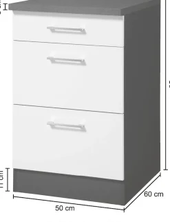 KOCHSTATION Unterschrank »KS-Paris« Breite 50 cm