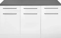 KOCHSTATION Unterschrank »KS-Tulsa« 150 cm breit, 3 Schubkästen, 3 Türen, auch als Sideboard verwendbar