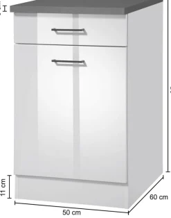 KOCHSTATION Unterschrank »KS-Trier« Breite 50 cm