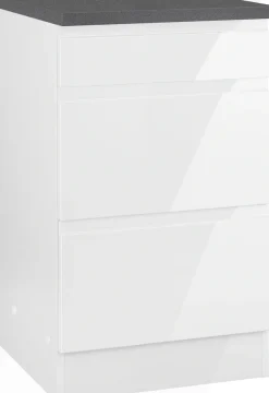 KOCHSTATION Unterschrank »KS-Virginia,neu in verbesserter Ausführung« Stauraum, Softclose, mit CPL-Arbeitsplatte,Breite 50 cm, 1 Schubkasten, 2 Auszüge, Soft-Close-Funktion