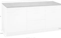 KOCHSTATION Unterschrank »KS-Kehl« Breite 180 cm