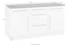 KOCHSTATION Unterschrank »KS-Samos« Breite 150 cm