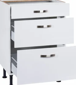 KOCHSTATION Unterschrank »KS-Cara« Breite 60 cm, mit Vollauszügen und Soft-Close-Funktion