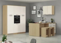 KOCHSTATION Vorratsschrank »Luna, Hochschrank, Küchenvorratsschrank, Speiseschrank, Made in Italy« B/T/H: 60×60×214,5 cm, mit 6 großzügigen Fächern