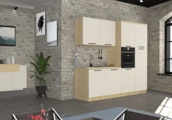 KOCHSTATION Vorratsschrank »Luna, Hochschrank, Küchenvorratsschrank, Speiseschrank, Made in Italy« B/T/H: 60×60×214,5 cm, mit 6 großzügigen Fächern