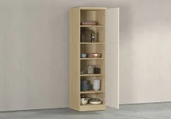 KOCHSTATION Vorratsschrank »Luna, Hochschrank, Küchenvorratsschrank, Speiseschrank, Made in Italy« B/T/H: 60×60×214,5 cm, mit 6 großzügigen Fächern