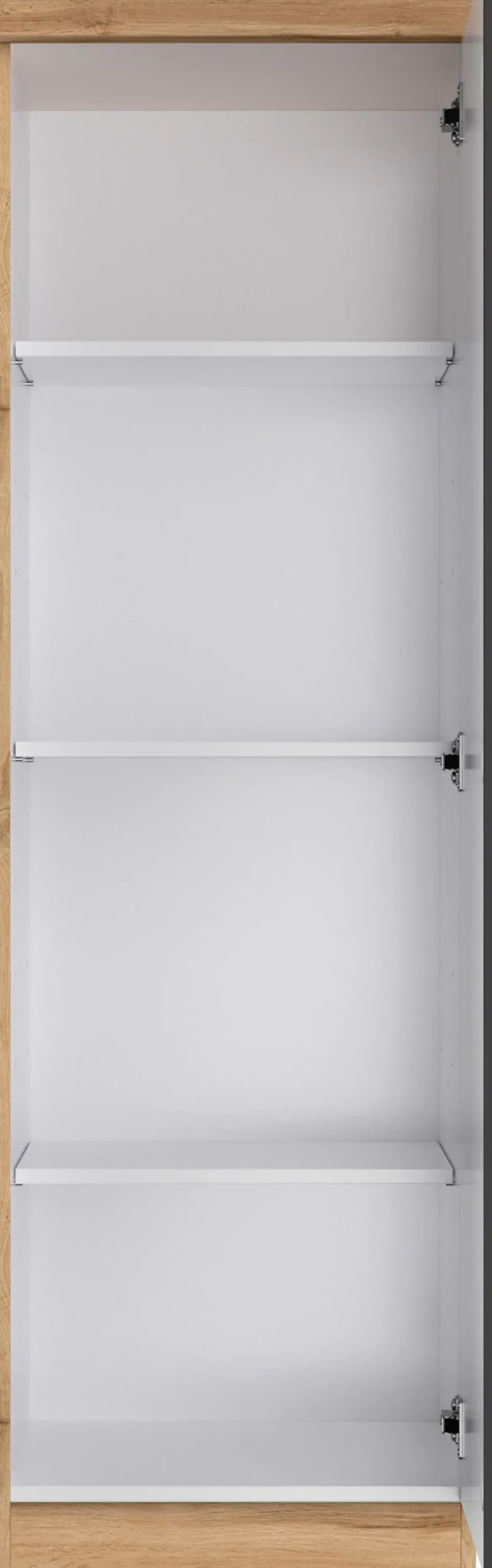 KOCHSTATION Vorratsschrank »KS-Virginia,neu in verbesserter Ausführung« Arbeitsplatte 38 mm stark, Stauraum, Softclose,Maße (B/H/T): ca. 50/166/60 cm, Türanschlag frei wählbar
