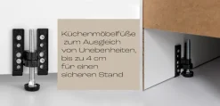 KOCHSTATION Vorratsschrank »KS-Virginia,neu in verbesserter Ausführung« Arbeitsplatte 38 mm stark, Stauraum, Softclose,Maße (B/H/T): ca. 50/166/60 cm, Türanschlag frei wählbar