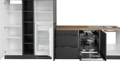 KOCHSTATION Winkelküche »KS-Bruneck« Stellbreite 380/180 cm breit, wahlweise mit oder ohne E-Geräte, MDF