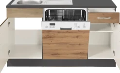KOCHSTATION Winkelküche »KS-Colmar« mit E-Geräten, Stellbreite 210/300 cm
