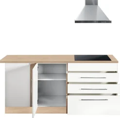 KOCHSTATION Winkelküche »KS-Eton« ohne E-Geräte, Stellbreite 260 x 190 cm