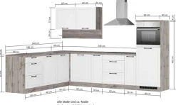 KOCHSTATION Winkelküche »KS-Lana« Stellbreite 240/300 cm, wahlweise mit E-Geräten