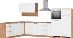 KOCHSTATION Winkelküche »KS-Lana« Stellbreite 240/360 cm, wahlweise mit E-Geräten