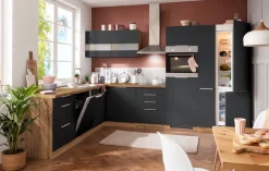KOCHSTATION Winkelküche »KS-Luhe« Stellbreite 240x330 cm, wahlweise mit oder ohne E-Geräten, MDF-Fronten