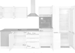 KOCHSTATION Winkelküche »KS-Luhe« Stellbreite 240x330 cm, wahlweise mit oder ohne E-Geräten, MDF-Fronten