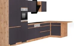 KOCHSTATION Winkelküche »KS-Riesa« Stellbreite 490/153 cm, wahlweise mit Induktionskochfeld
