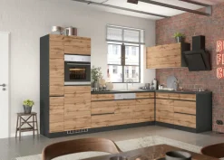KOCHSTATION Winkelküche »KS-Riesa« Stellbreite 330/180 cm, ohne E-Geräte