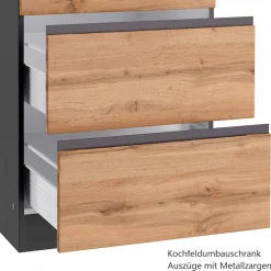 KOCHSTATION Winkelküche »KS-Riesa« Stellbreite 490/153 cm, ohne E-Geräte