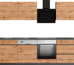 KOCHSTATION Winkelküche »KS-Riesa« Stellbreite 340x150 cm, wahlweise mit oder ohne E-Geräte
