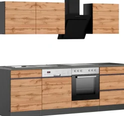 KOCHSTATION Winkelküche »KS-Riesa« Stellbreite 340x150 cm, wahlweise mit oder ohne E-Geräte