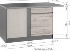 KOCHSTATION Winkelküche »KS-Riesa« Stellbreite 340x150 cm, wahlweise mit oder ohne E-Geräte