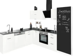 KOCHSTATION Winkelküche »KS-Trier« mit E-Geräten, Stellbreite 220/270 cm