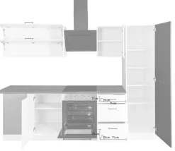 KOCHSTATION Winkelküche »KS-Trier« mit E-Geräten, Stellbreite 220/270 cm