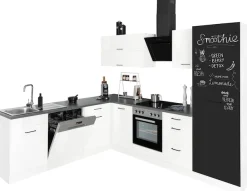 KOCHSTATION Winkelküche »KS-Trier« mit E-Geräten, Stellbreite 220/270 cm