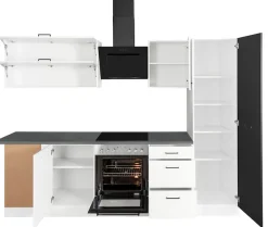 KOCHSTATION Winkelküche »KS-Trier« mit E-Geräten, Stellbreite 220/270 cm