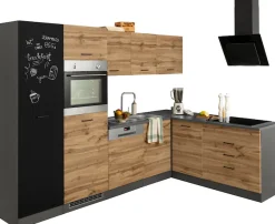 KOCHSTATION Winkelküche »KS-Trier« ohne E-Geräte, Stellbreite 280/190 cm