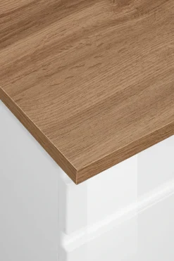 KOCHSTATION Winkelküche »KS-Virginia,neu in verbesserter Ausführung« Arbeitsplatte 38 mm stark, Stauraum, Softclose,Stellbreite 230/190 cm, Soft-Close,wahlweise mit Induktion