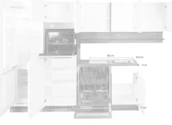 KOCHSTATION Winkelküche »KS-Virginia,neu in verbesserter Ausführung« Arbeitsplatte 38 mm stark, Stauraum, Softclose,Stellbreite 290/180 cm, Soft-Close, ohne E-Geräte