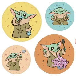 Komar Fensterbild »Fenstersticker - Grogu - Padawan - Größe 30 x 30 cm« 33 x 30 cm, 2 Bogen