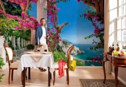 Komar Fototapete »Amalfi - Größe 368 x 254 cm« bedruckt glatt Wohnzimmer, Schlafzimmer