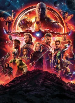 Komar Fototapete »Avengers-Infinity-War-Movie-Poster - Größe 184 x 254 cm« bedruckt glatt Kinderzimmer