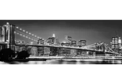 Komar Fototapete »Brooklyn Bridge - Größe 368 x 127 cm« bedruckt glatt Wohnzimmer, Schlafzimmer
