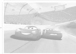 Komar Fototapete »Cars3 Curve - Größe 368 x 254 cm« bedruckt glatt Kinderzimmer