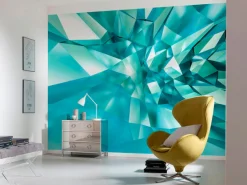 Komar Fototapete »3D Crystal Cave - Größe 368 x 254 cm« bedruckt glatt Wohnzimmer, Schlafzimmer
