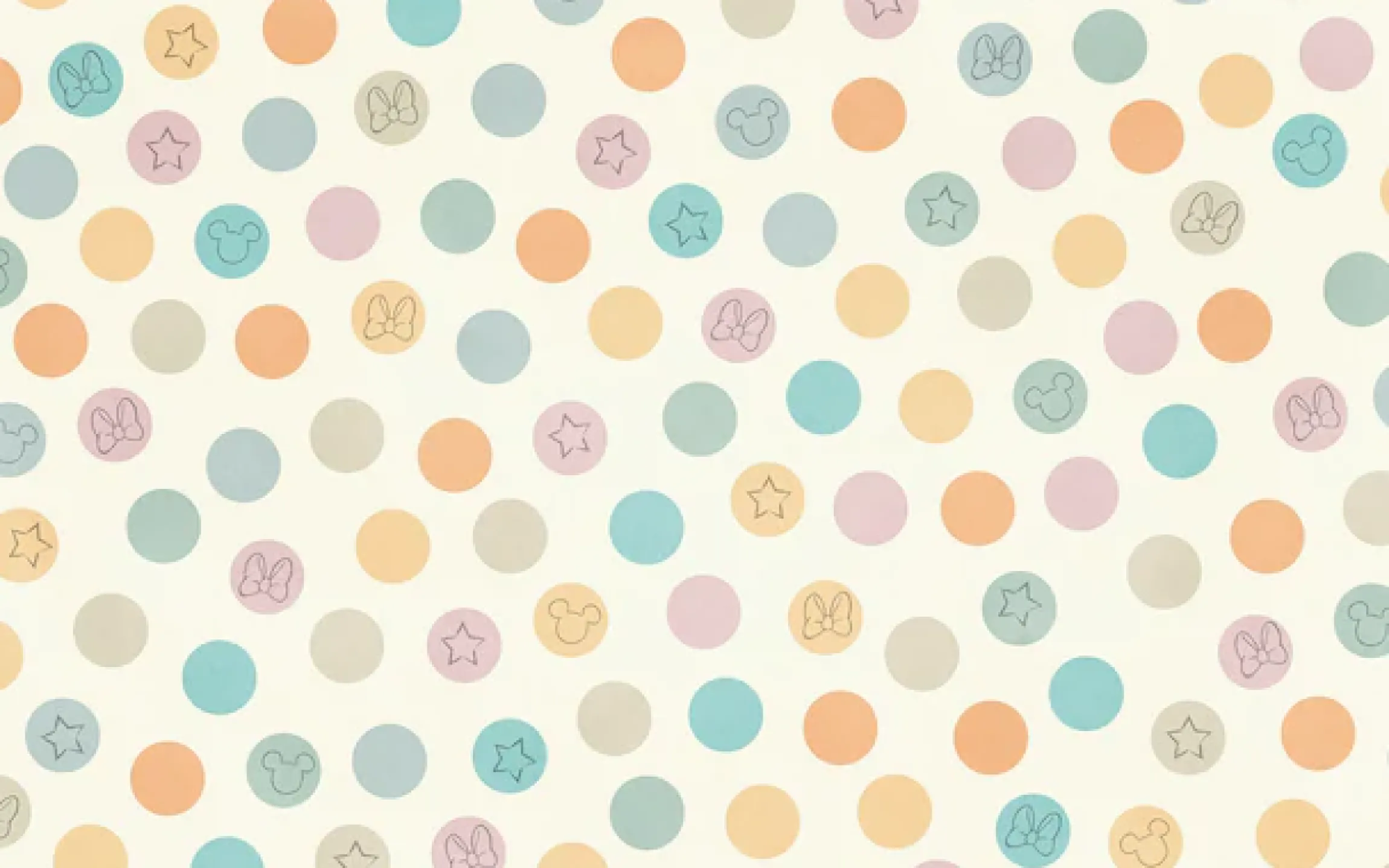 Komar Fototapete »Digitaldruck Vlies -Disney Pastel Confetti - Größe 400 x 250 cm« bedruckt glatt Kinderzimmer